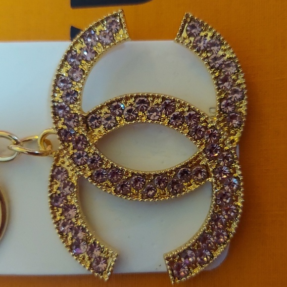 Gold and Purplish Logo Keychain - Picture 2 of 2